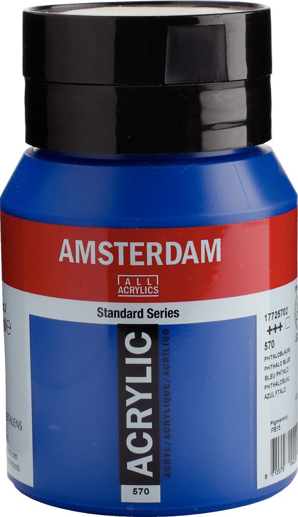 Amsterdam Standard Series Acrylfarbe Flasche 500 ml Phthaloblau 570