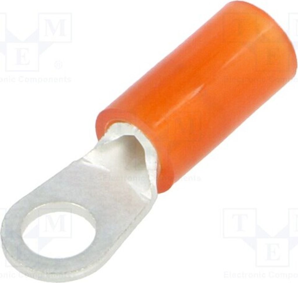 10x Ringkabelschuh Ø: 3,7mm M3,5 0,5÷1,5mm2 Klemmverbindung rot FNGS3.5-1 Isoliert