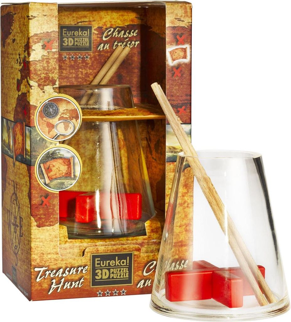 Eureka 3D-Puzzle Gehirntrainer Schatzsuche - Flaschenpuzzle Herausforderung