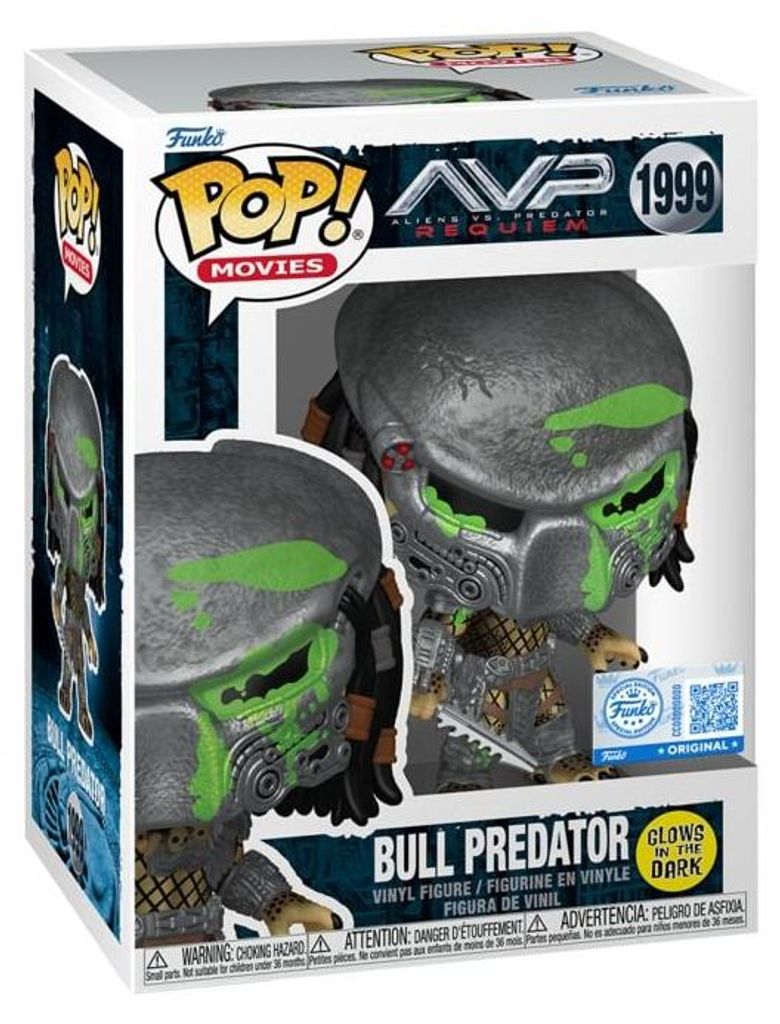 Funko Funko Pop! Bull Predator (Bloody) (Glow in the Dark) Vinyl Figur Bull Predator 1999 Standard Standard