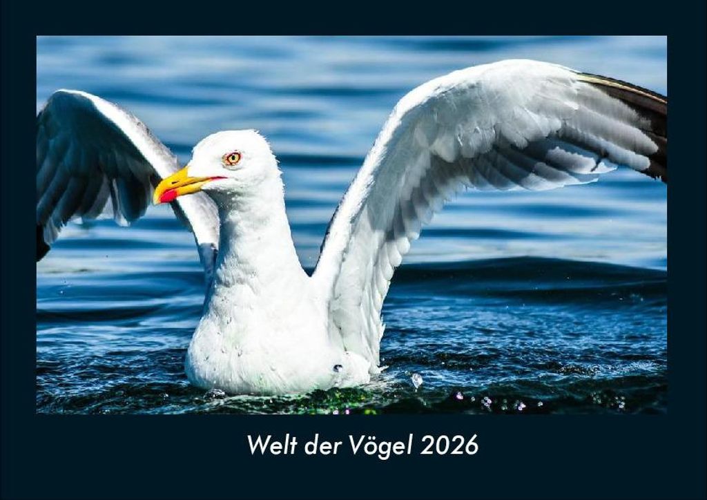 Welt der Vögel 2026 Fotokalender - Querformat DIN A4, Monatskalender mit Bild-Motiven von Haustieren, Bauernhof, wilden Tieren und Raubtieren