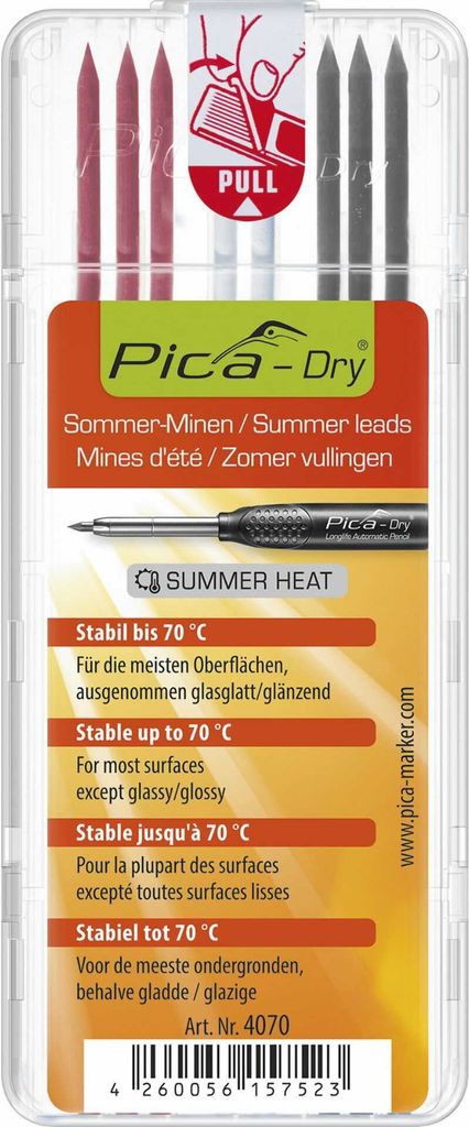 Pica Tieflochmarker DRY 4070 Spezialminen Summer Heat Produktbild 