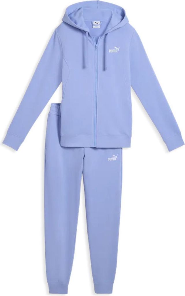 Puma Jogginganzug Damen aus Baumwolle mit Kapuze, Farbe:Seafoam, Größe:XL