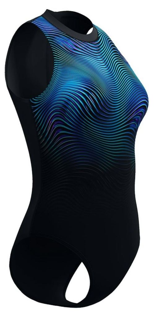Damski Strój Kąpielowy Speedo Print Hydrasuit 1Pc czarne Zdjęcie produktu 