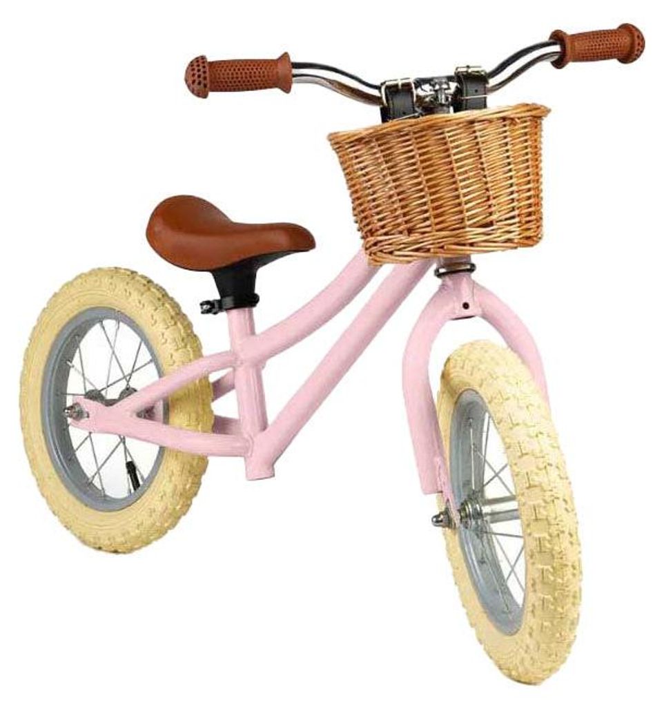 BigJigs Laufrad Spielzeug - rosa Balance Bike für Kinder