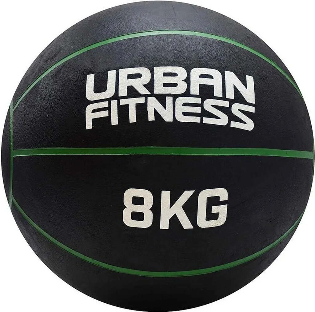 Ballon de Médecine 8 kg Urban Fitness Vert - Accessoire Fitness Complet