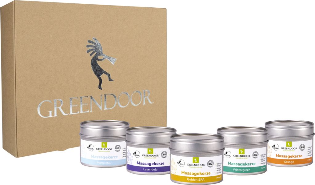 GREENDOOR Geschenk Set XL Massagekerzen Produktbild 