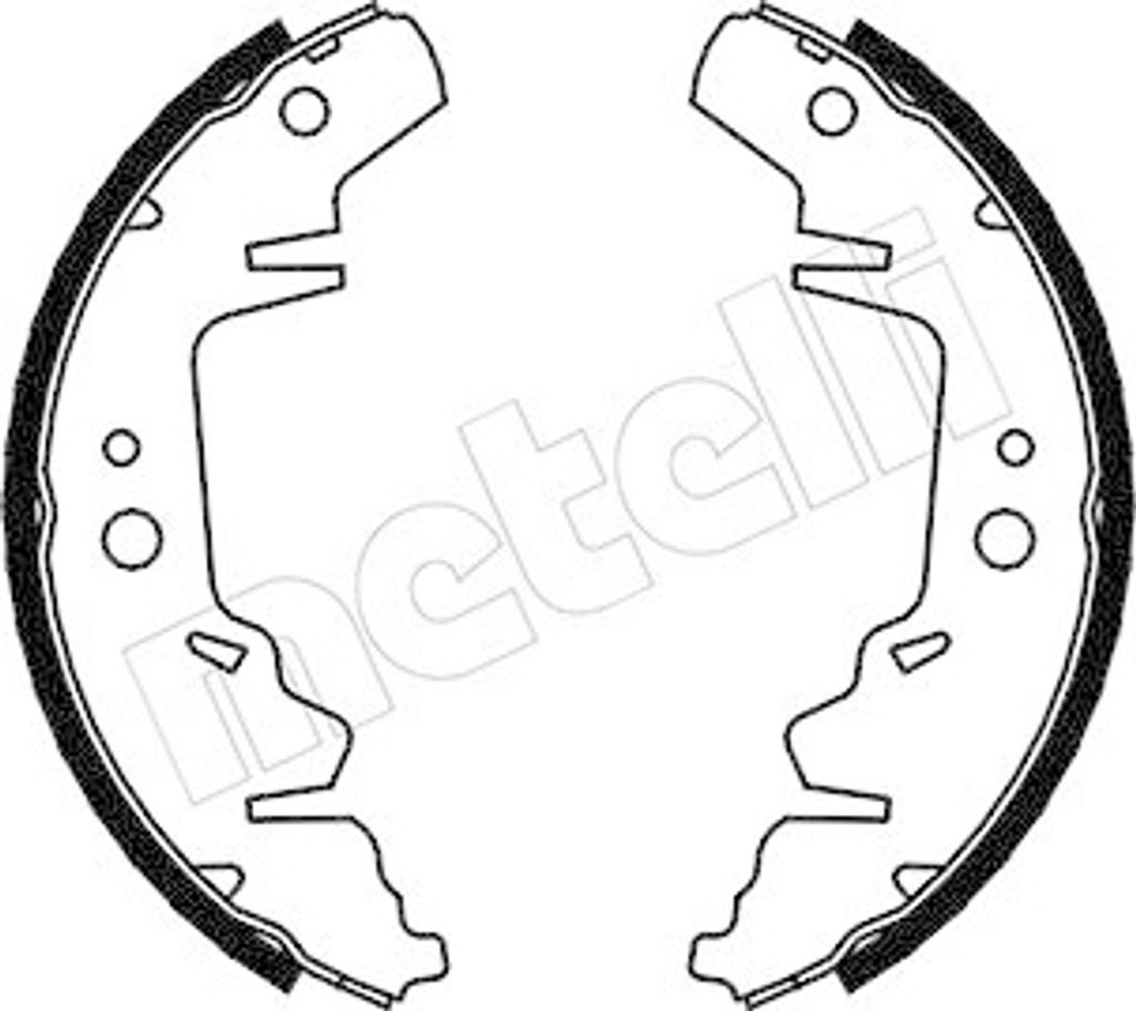 Bremsbackensatz Metelli 53-0026 für Chrysler Kia Hinterachse