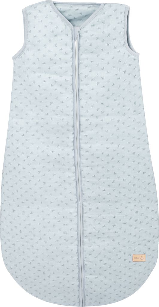 roba organic Schlafsack „Lil Planet” hellblau/sky, 110 cm, Musselin, 100 % Baumwolle, GOTS