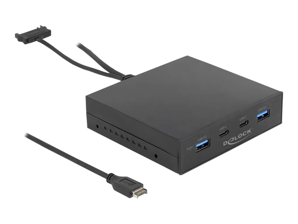 Panneau de Façade USB 10 Gbps avec 2 Ports USB-C et 2 USB-A 3.2