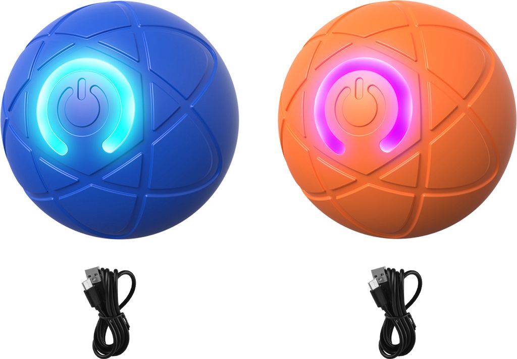 1 Stück/2 Stück Interaktives rollendes Haustierballspielzeug, per USB wiederaufladbar, automatisch bewegliches Ballspielzeug, elektrisches Hundes...