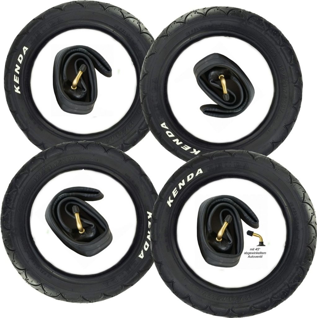 4x Kenda Reifen + 4x Schlauch 12" 12.1/2 x1.75 x 2.1/4 = Produktbild 