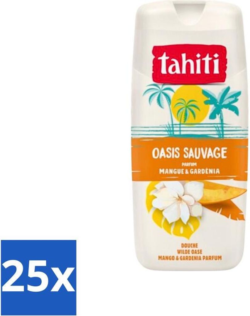 Tahiti - Duschgel - Wild Oasis - Mango & Gardenie - 315 ml - Vorteilspack - 25 Stücke
