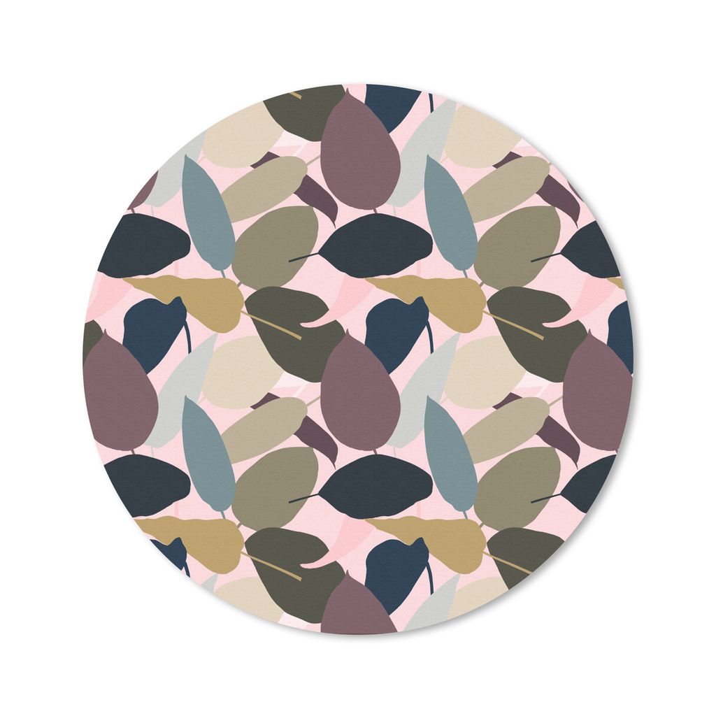 MuchoWow Mauspad Mousepad Tropisch - Blätter - Blau 40x40 cm - Mousepads - Maus Mat - Pad - Mausunterlage - Schreibtisch Accessoires