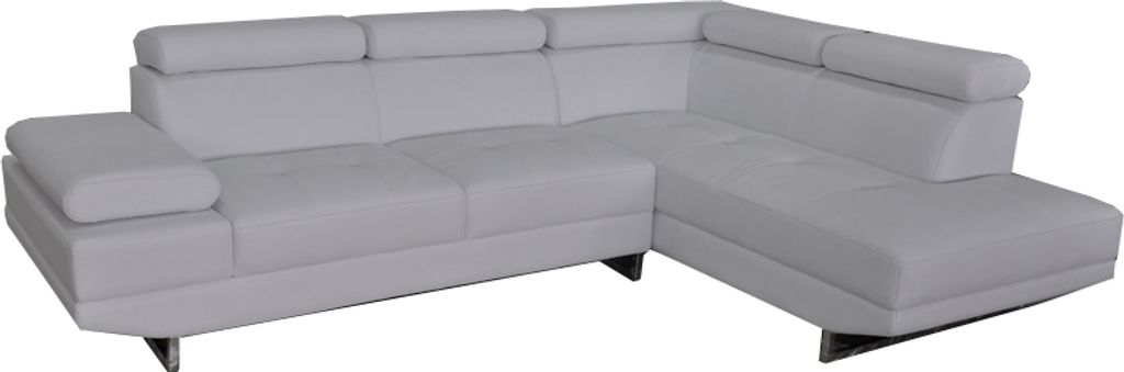Ecke Leder mit USB Modern XXL Couch Wohnlandschaft Ledersofa Sofa L-Form B2003