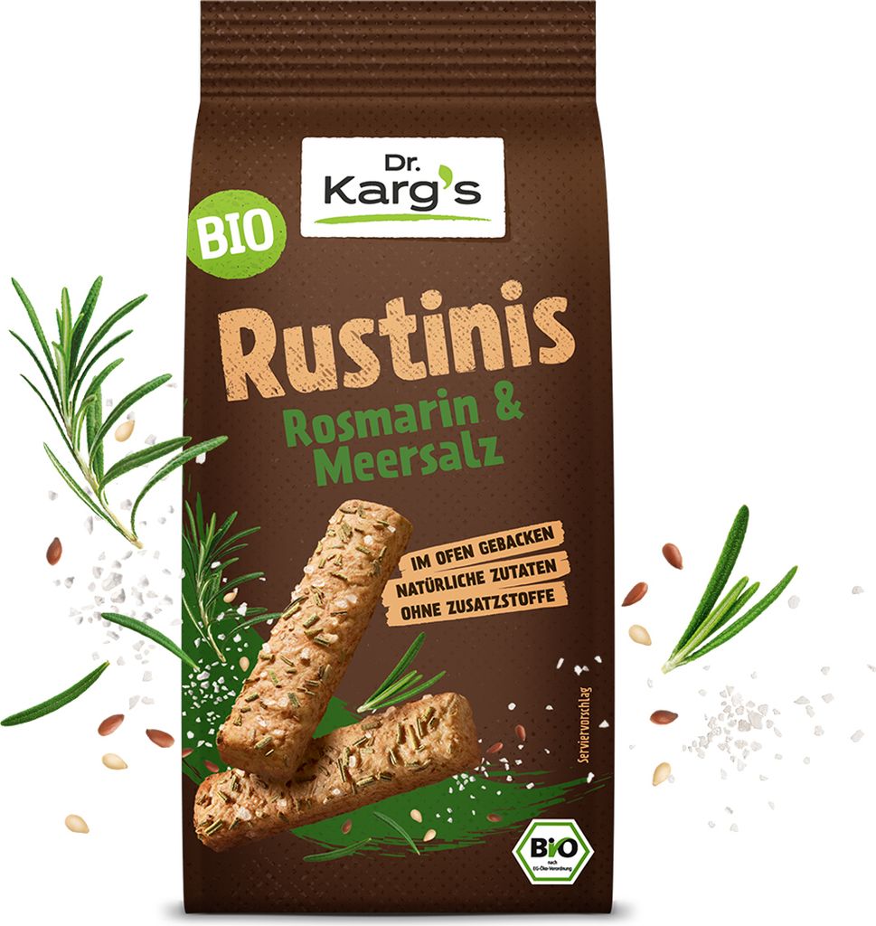 Dr. Kargs Rustinis biologische rozemarijn en zeezout, Productafbeelding 