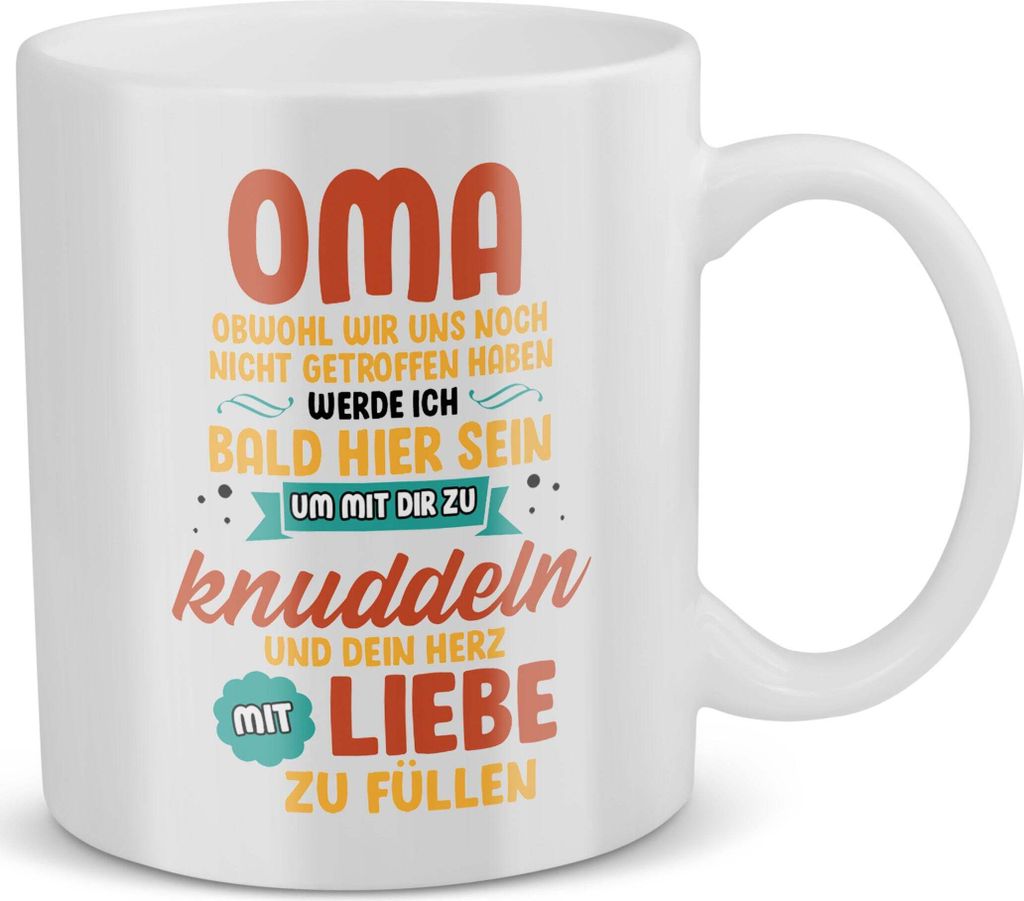 22Feels Du Wirst Oma Schwangerschaft Geschenk Frauen Werdende Grossmutter Schwanger Babyparty Babyshower Geschenkidee Kaffeetasse Haferl Geburtstag...