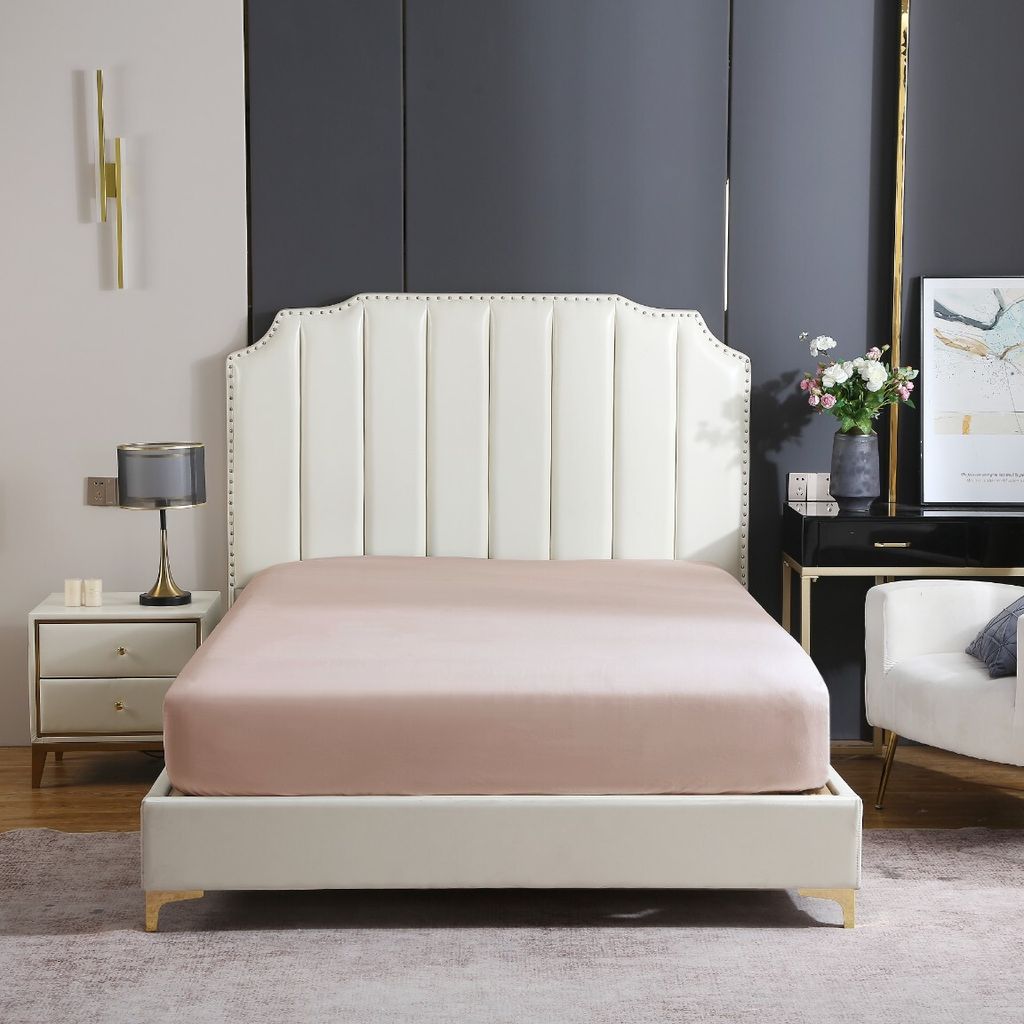 Satin-Translator Mit Gummi 200X220 + 30 Cm Unterschiedliche Farben