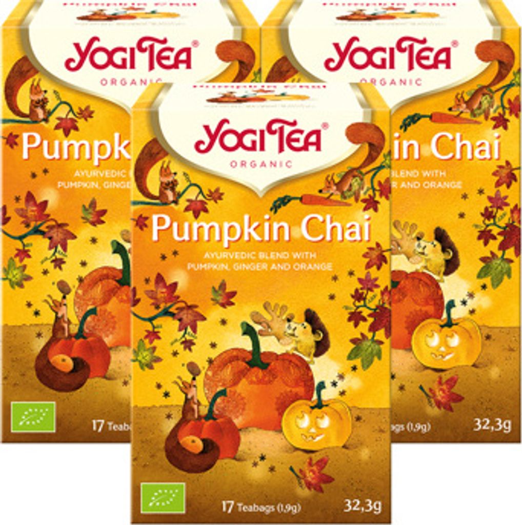 3 xYOGI TEA Pumpkin Chai | 3 x 32,3g Produktbild 