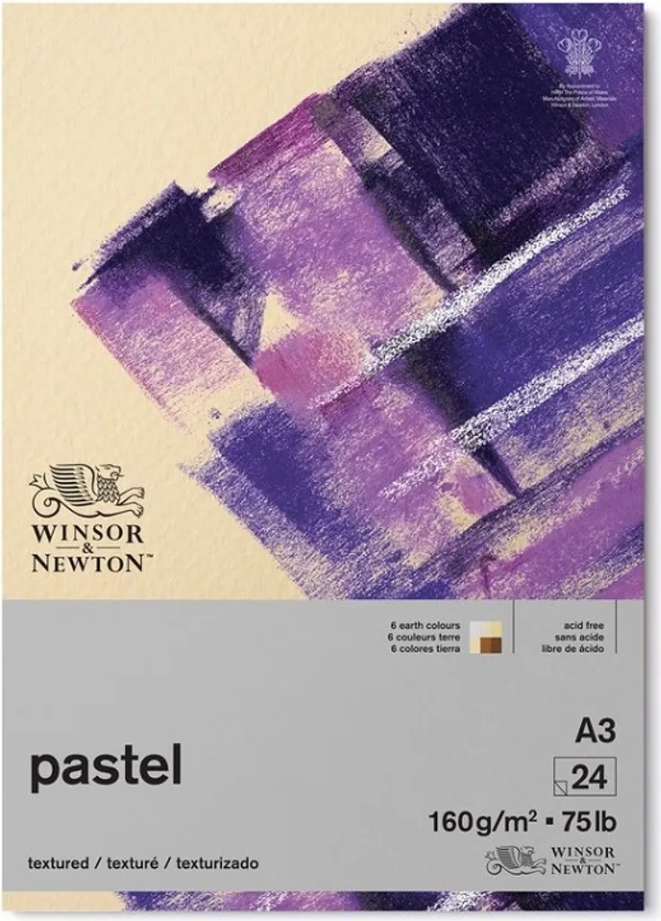 Bloc de Papier Pastel A3 Winsor & Newton Coloris Terre 24 Feuilles