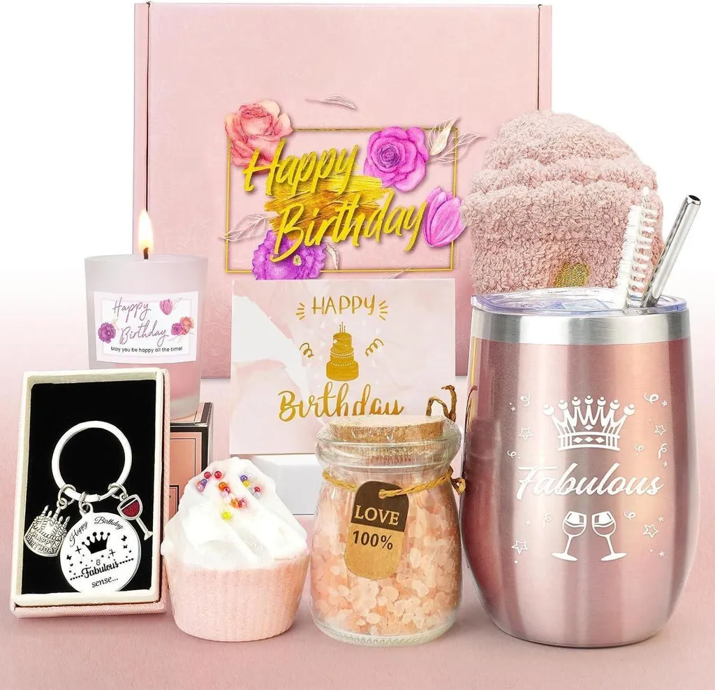 Coffret Cadeau Femme Relaxant avec Sels de Bain et Accessoires de Détente
