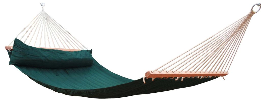 MacaMex Miami Dark Green () Stabhängematte gepolstert wetterfest Hängematte