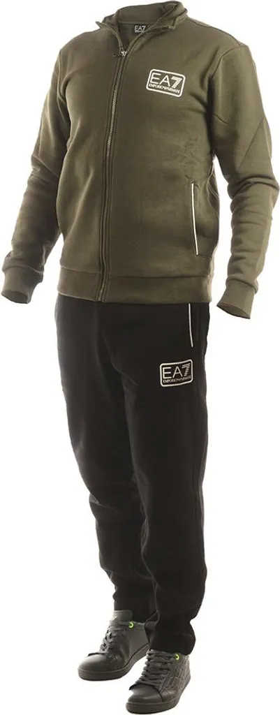 Survêtement homme EA7 Armani vert XL idéal pour le sport et loisirs