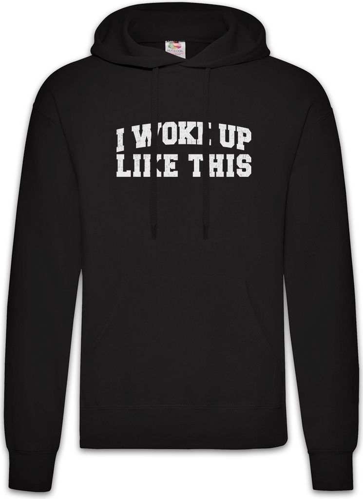 Urban Backwoods I Woke Up Like This II, Herren Hoodie, Farbe: Schwarz, Größe: S