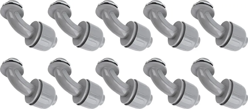 Raccord 90° NPT 1" en nylon étanche pour gaine électrique - Lot de 10