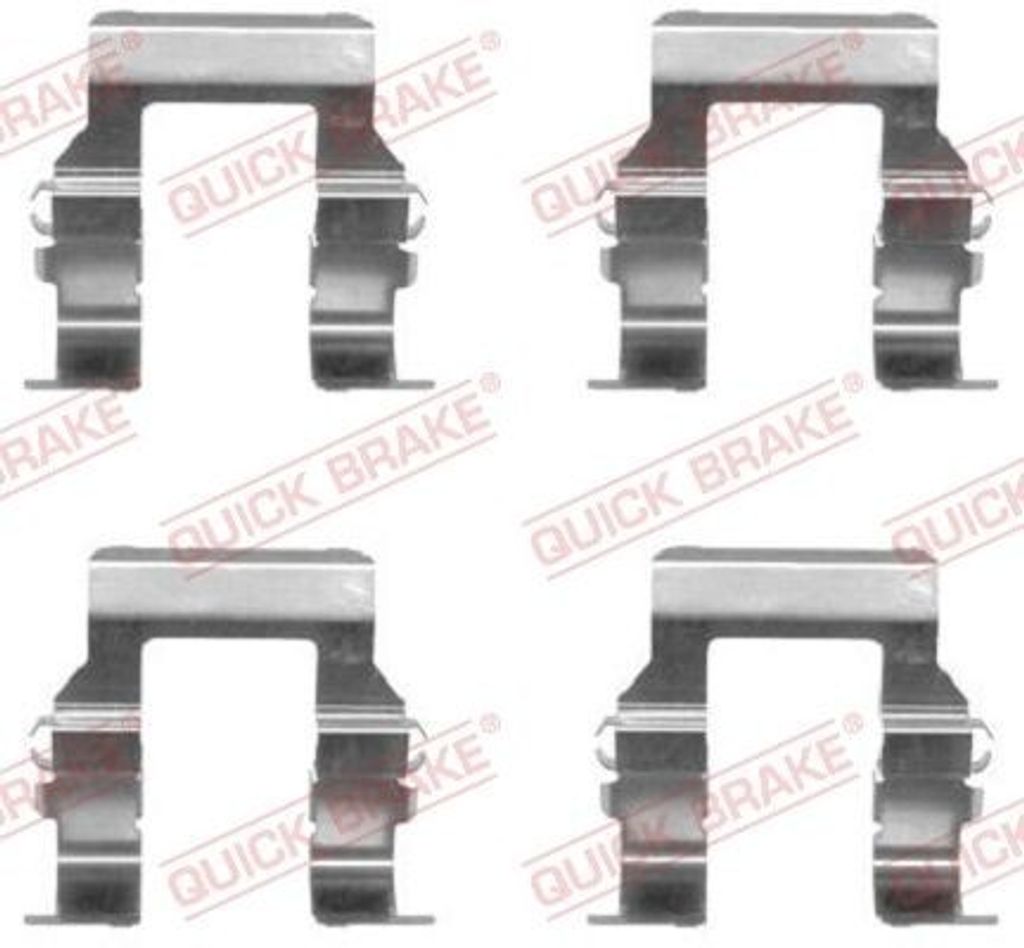 QUICK BRAKE 109-1279 Zubehörsatz Scheibenbremsbelag Hinten für MITSUBISHI SPACE WAGON (N9W, N8W) PAJERO I Canvas Top (L04G) L 400 Bus SIGMA (F2A,...