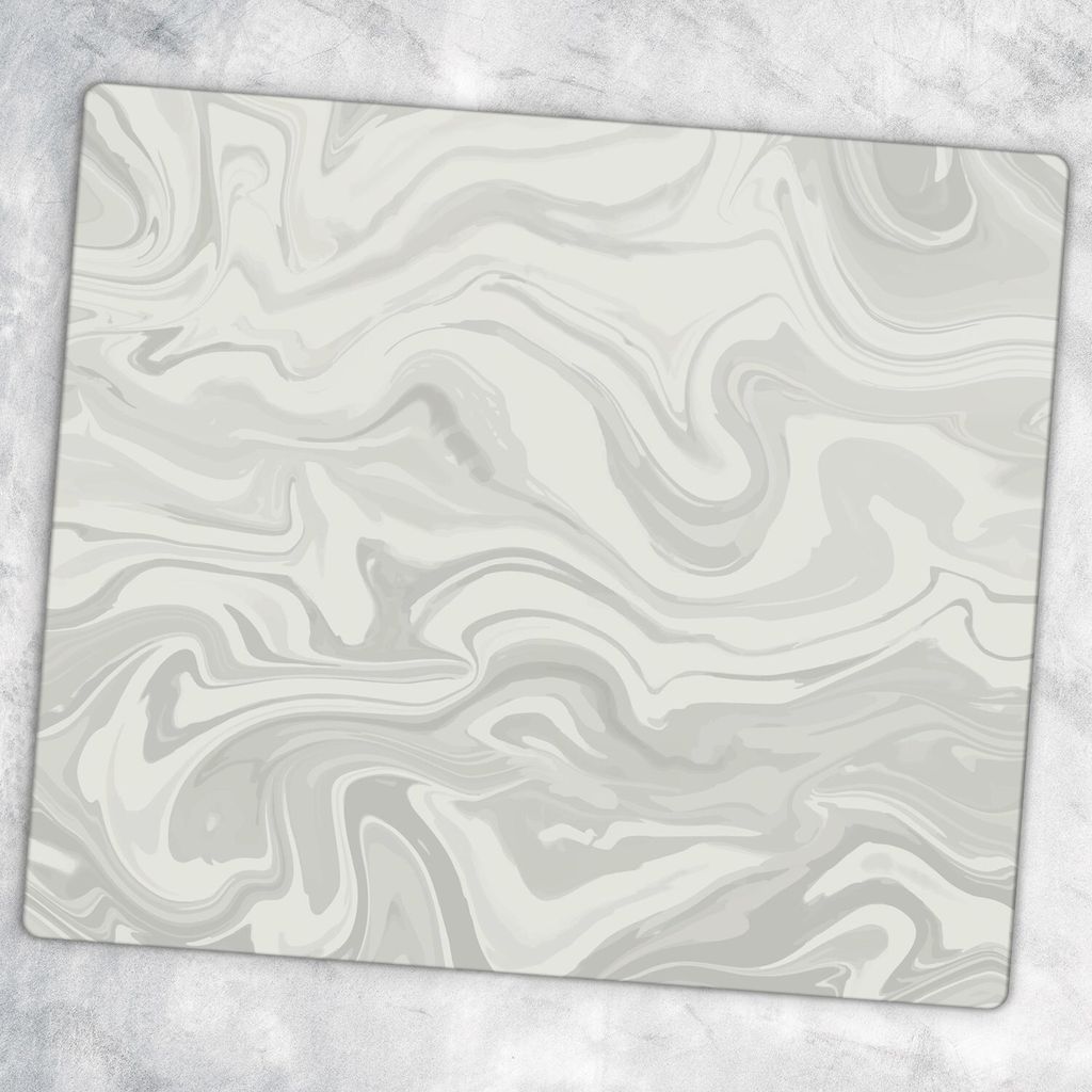 Glas-Herdabdeckplatten Glaskeramikkochfeld-Abdeckung Spritzschutz Glas 60 cm x 52 cm - Marmor