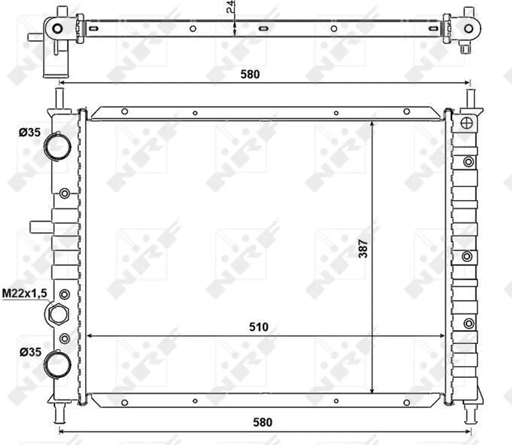 Évitez la surchauffe avec le radiateur NRF 58013 pour Fiat OE 46400850