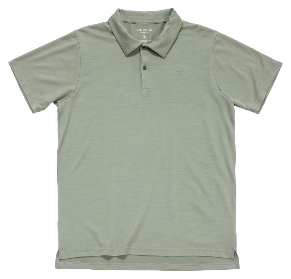 DEVOLD PREMIUM POLO Herren Funktions- Merino-Poloshirt grün grün XL