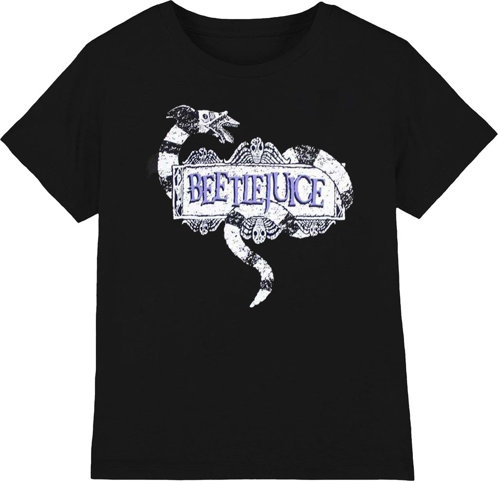Beetlejuice - "Snake Badge" T-Shirt für Herren/Damen Uni RO11098 (M) (Schwarz)