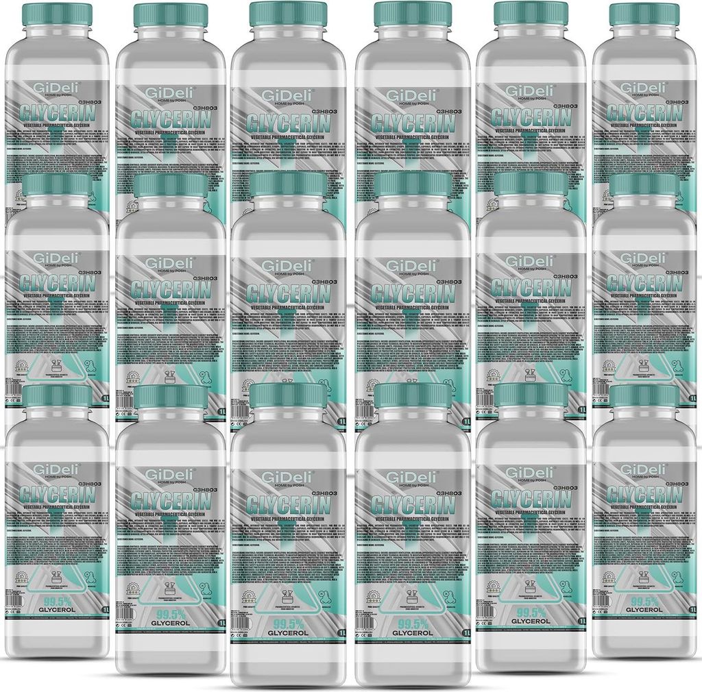 Glycerin VG 18L 99,5% Pharmaqualität E422 pflanzlich Kosmetik Haushalt GiDeli