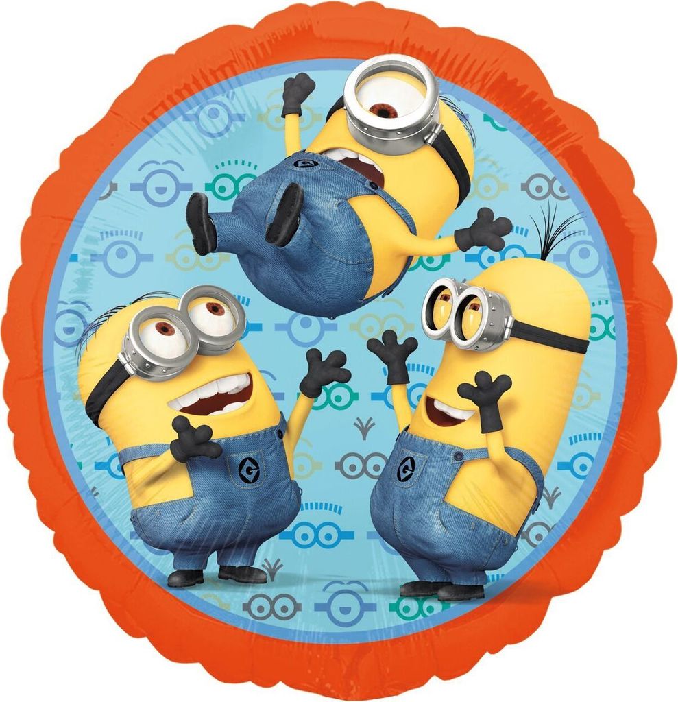 Minions - Folienballon rund - 42 cm Produktbild 