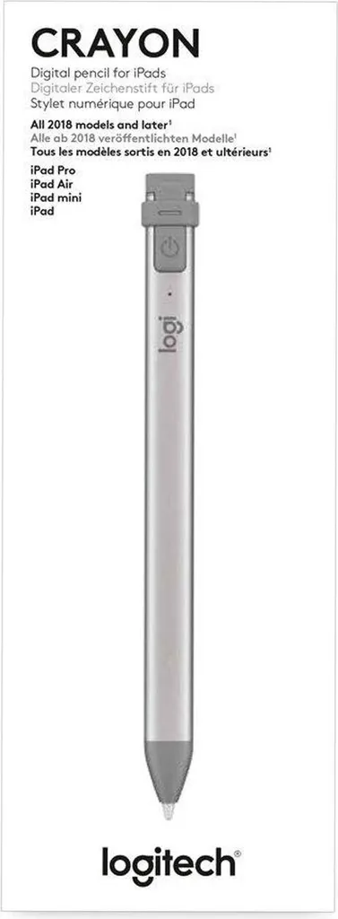 Logitech Crayon stylet gris avec pointe intelligente et corps plat - 9