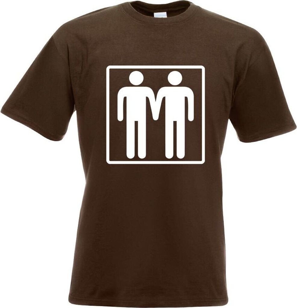 Kiwistar - T-Shirt - Chocolate - Schwul Motiv Bedruckt Funshirt Design Print - mit Motiv Bedruckt - Funshirt Design - Sport - Freizeit - Herren - S
