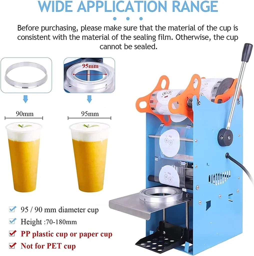 Scelleuse de Gobelets Électrique pour Bubble Tea et Café - Topchances - 3