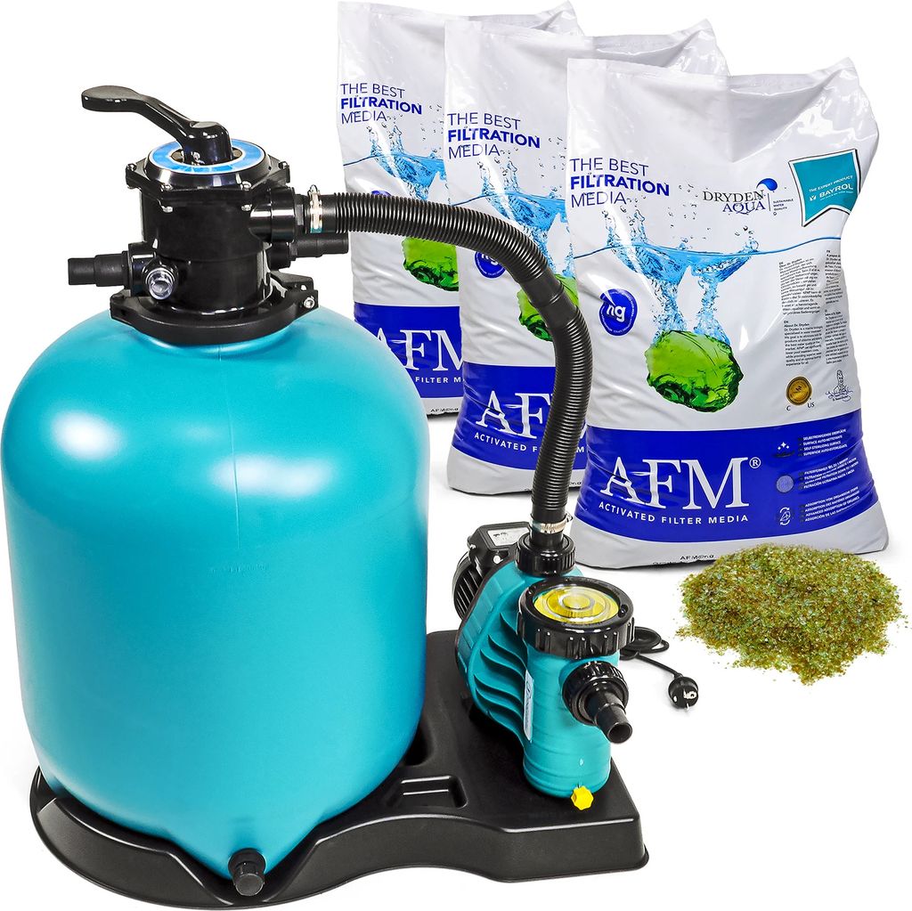 Sandfilter BRILLANT+ 500, AquaPlus 11 + AFM Filtermaterial