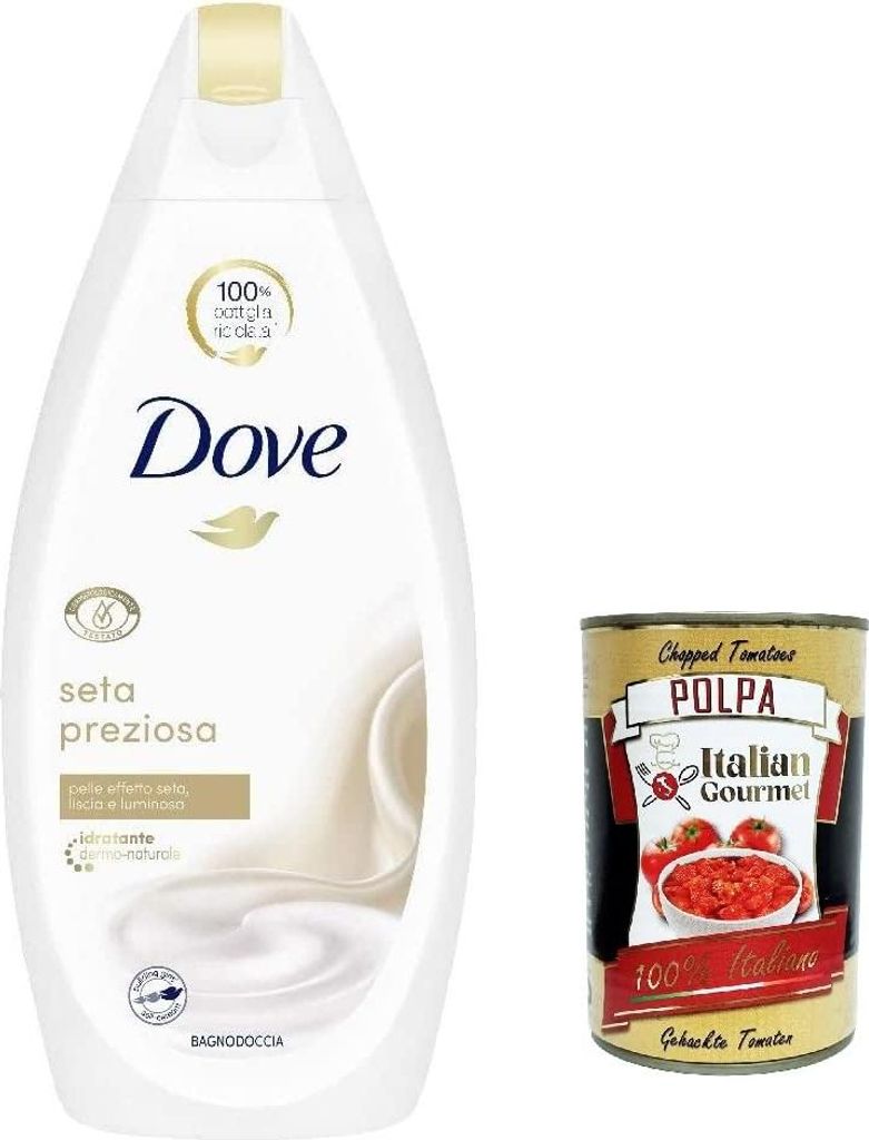 6x DOVE Seta preziosa Silk Body Wash Dushgel - 450 ml + Produktbild 