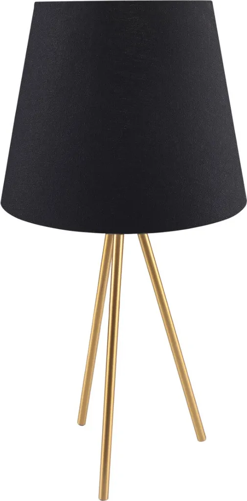 Lampe de table ELENA Polux dorée et noire E27 61cm décorative chic
