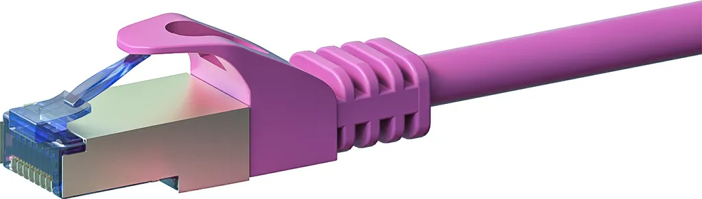 Cavo Ethernet CAT 6a Rosa 1m S/FTP LSOH - Connessione 10Gbps Professionale