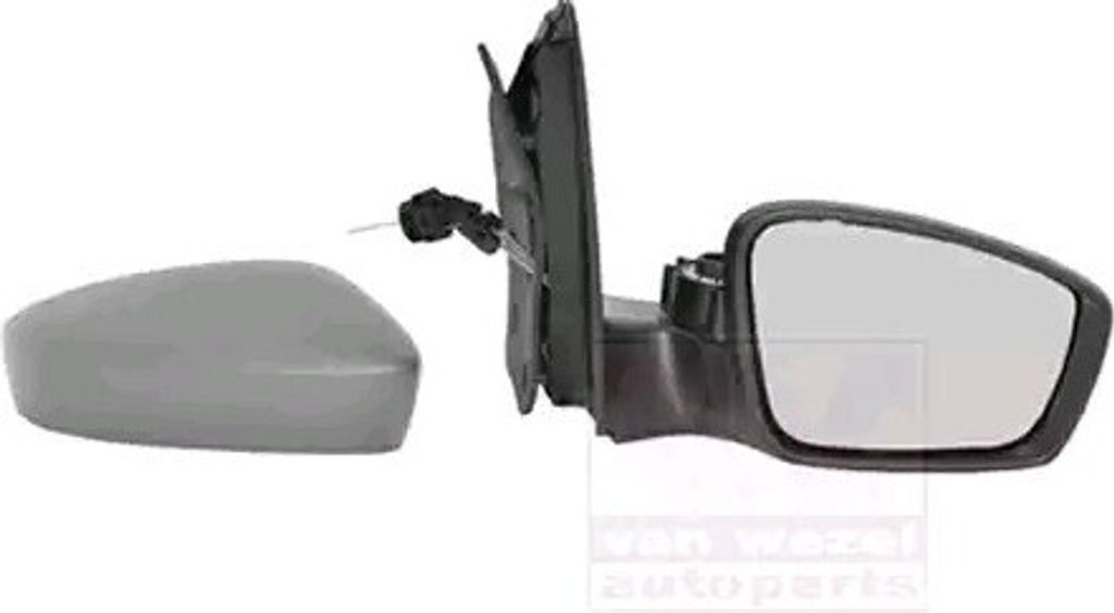 VAN WEZEL 5701814 Außenspiegel Seitenspiegel Rechts für VW up! Schrägheck (121, 122, BL1, BL2) Konvex Grundiert