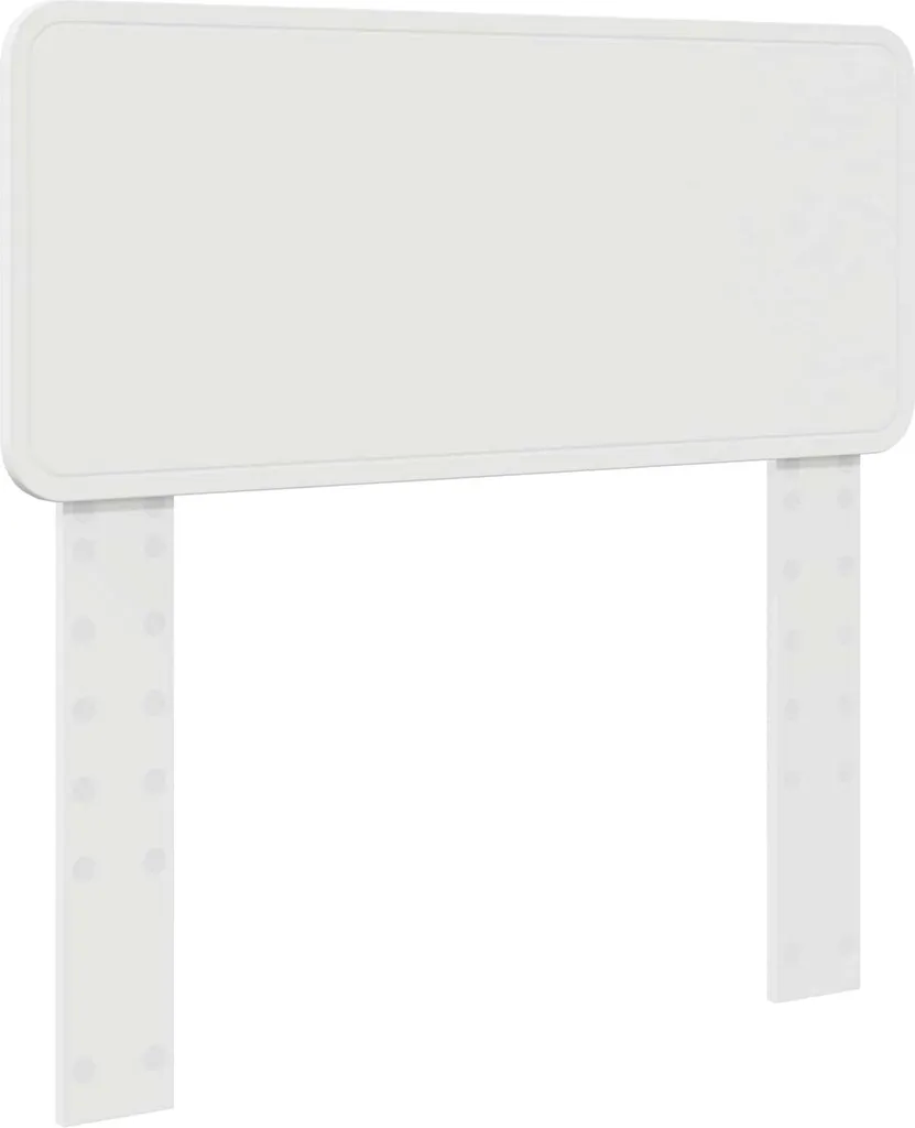 Testiera Letto Bianco 100 cm Legno - Design Scandinavo per Letto Singolo