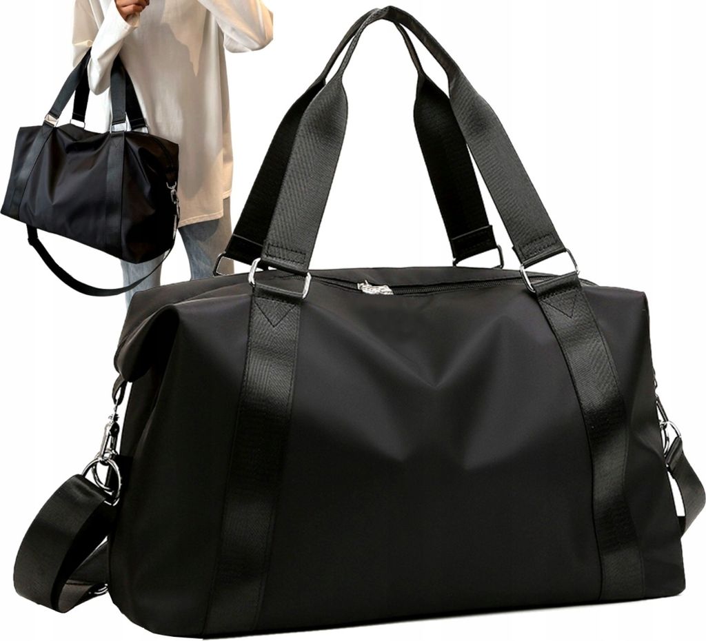 Reisehandtasche - Platz für Ihre Reiseutensilien - Sporttasche - Geräumig - Fitnessstudio - Flugzeug - Wasserdichtes Nylon