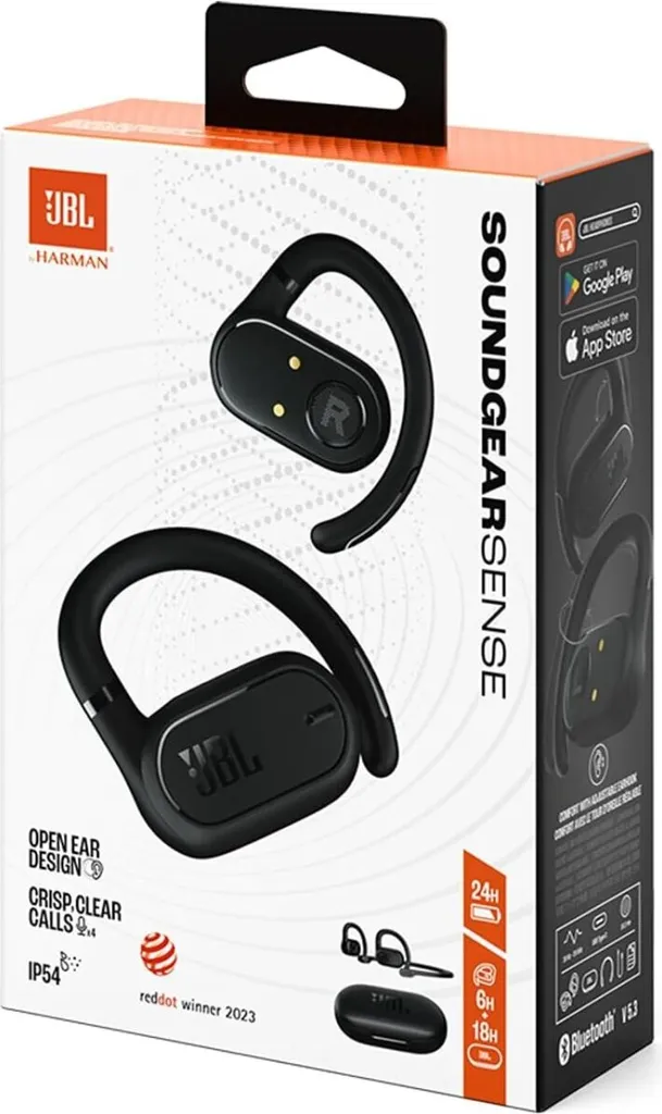 JBL Soundgear Sense Casque sans fil véritable Oreille Ouverte Noir
