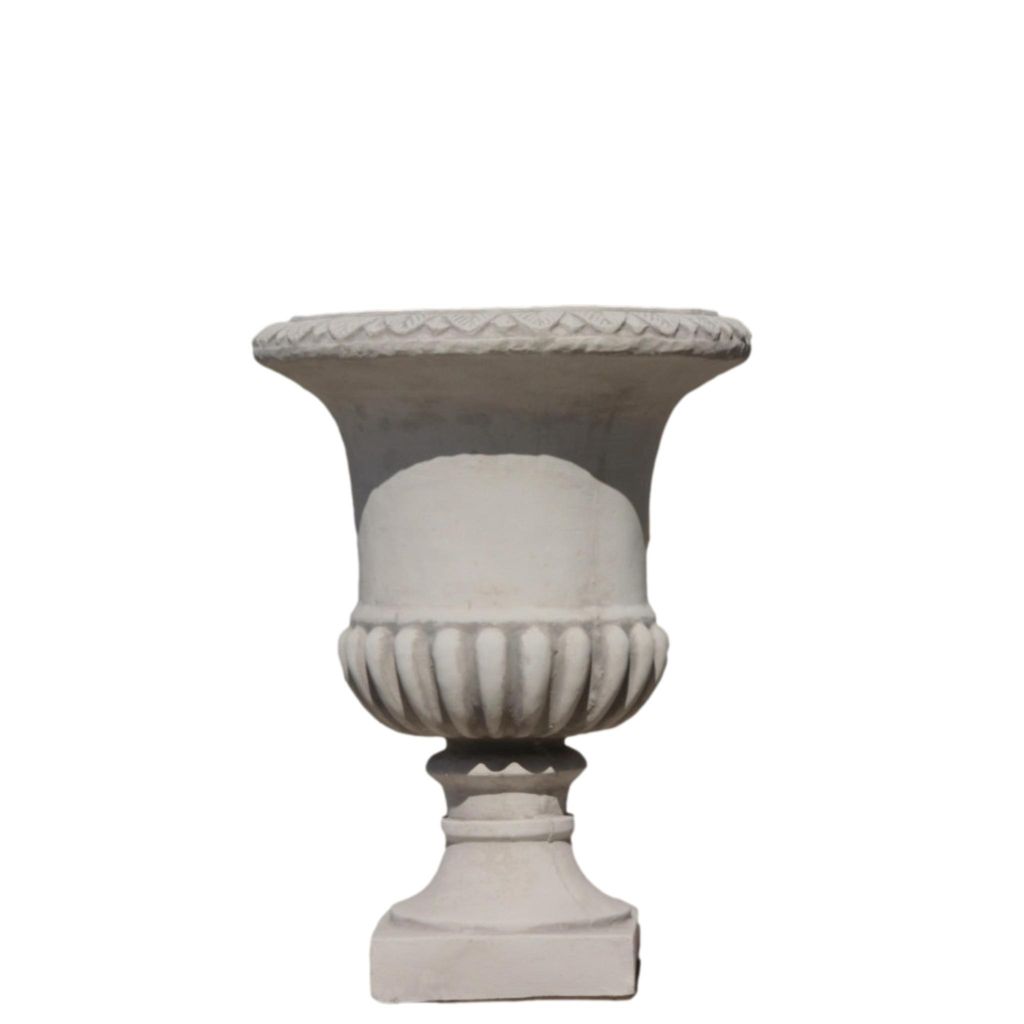 Schöne Amphore zum Bepflanzen Groß, perfekt für den Garten oder den Vorgarten, aus Steinguss Neu Frostfest Witterungsbeständig, Gartenfigur JA-095