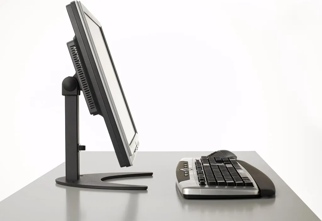 Dites Adieu au Mal de Cou : Support Écran LCD Métal Réglable en Hauteur