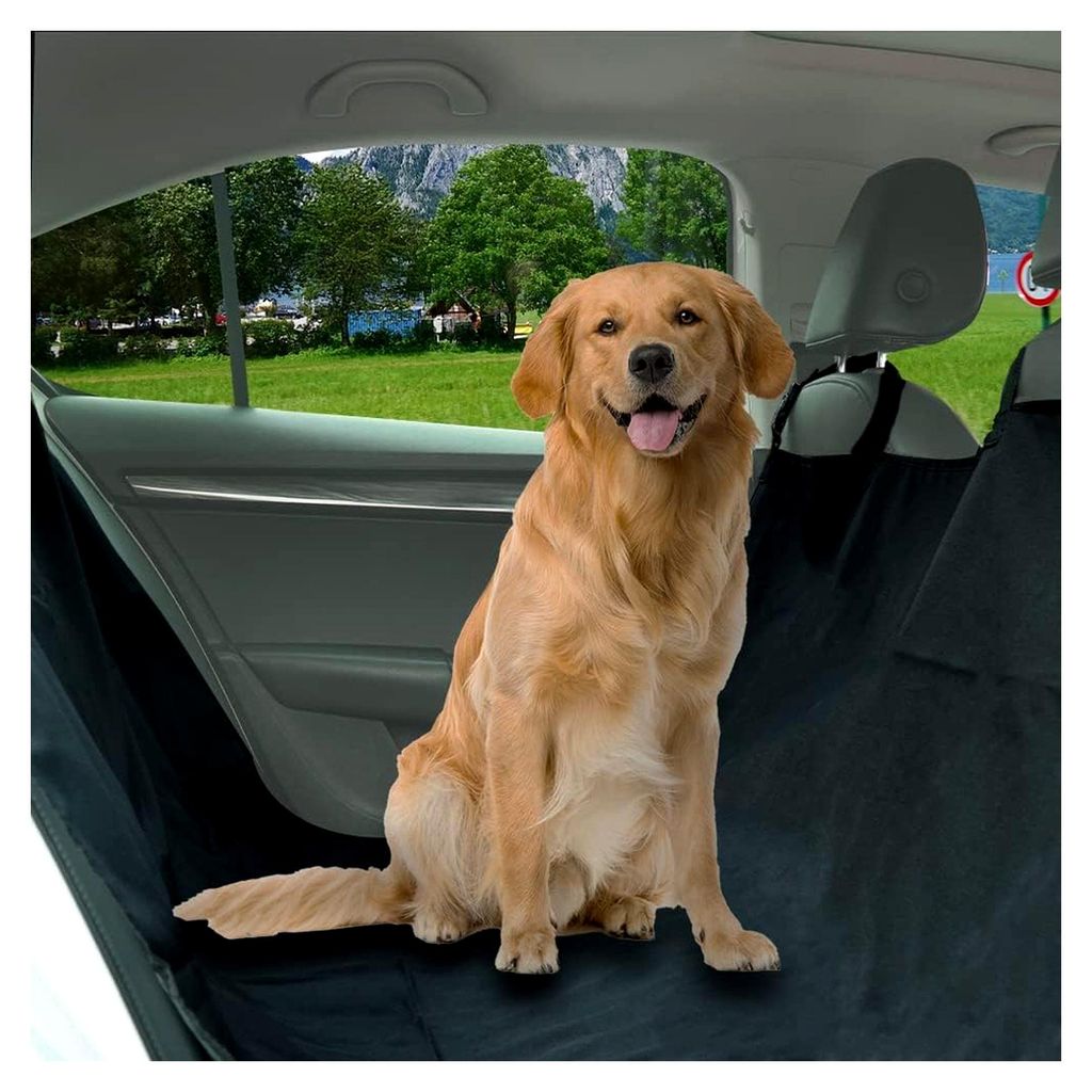 Hundedecke für die Rückbank im Auto - Wasserabweisende Autoschondecke für Hunde - Kratzfeste und pflegeleichte Universaldecke für den Rücksitz